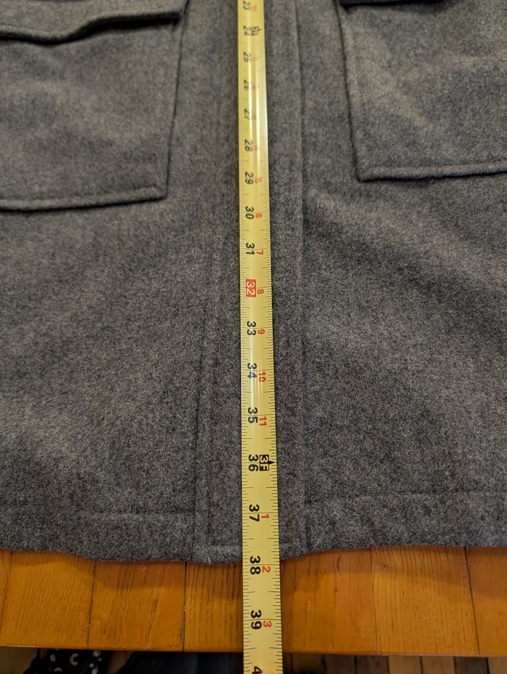 H&M Gray Hooded Wool-Blend Trench Coat - Picture 11 of 14